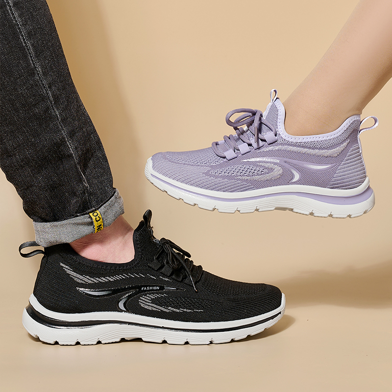 Hot Selling Spring Summer Breathable Lightweight Flying Woven Shoes For Men And Women Factory Wholesale Original Sneakers