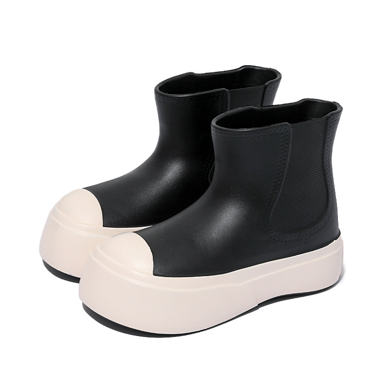 Waterproof Non-slip Snow Boots Removable Warm Plush Lining Cotton Slippers Outdoor Windproof Platform Snow Boots For Girls