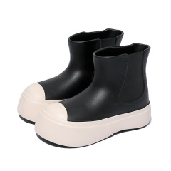 Waterproof Non-slip Snow Boots Removable Warm Plush Lining Cotton Slippers Outdoor Windproof Platform Snow Boots For Girls