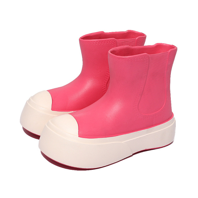 Waterproof Non-slip Snow Boots Removable Warm Plush Lining Cotton Slippers Outdoor Windproof Platform Snow Boots For Girls