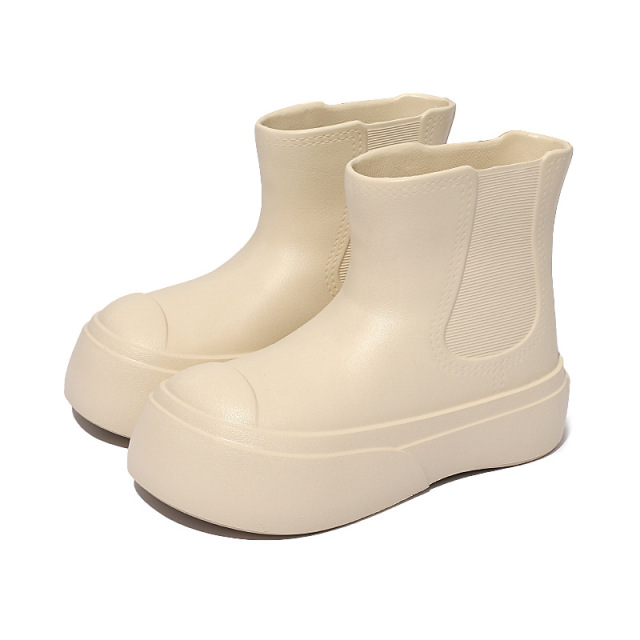 Waterproof Non-slip Snow Boots Removable Warm Plush Lining Cotton Slippers Outdoor Windproof Platform Snow Boots For Girls