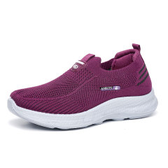 Factory Direct Selling Original Ladies Flying Woven Shoes Wholesale Lightweight Breathable Ladies Walking Shoes Single Shoes