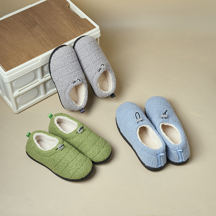 Autumn And Winter Home Men's And Women's Office Indoor And Outdoor Warm Plush Shoes Slow Rebound Cotton Shoes Wholesale