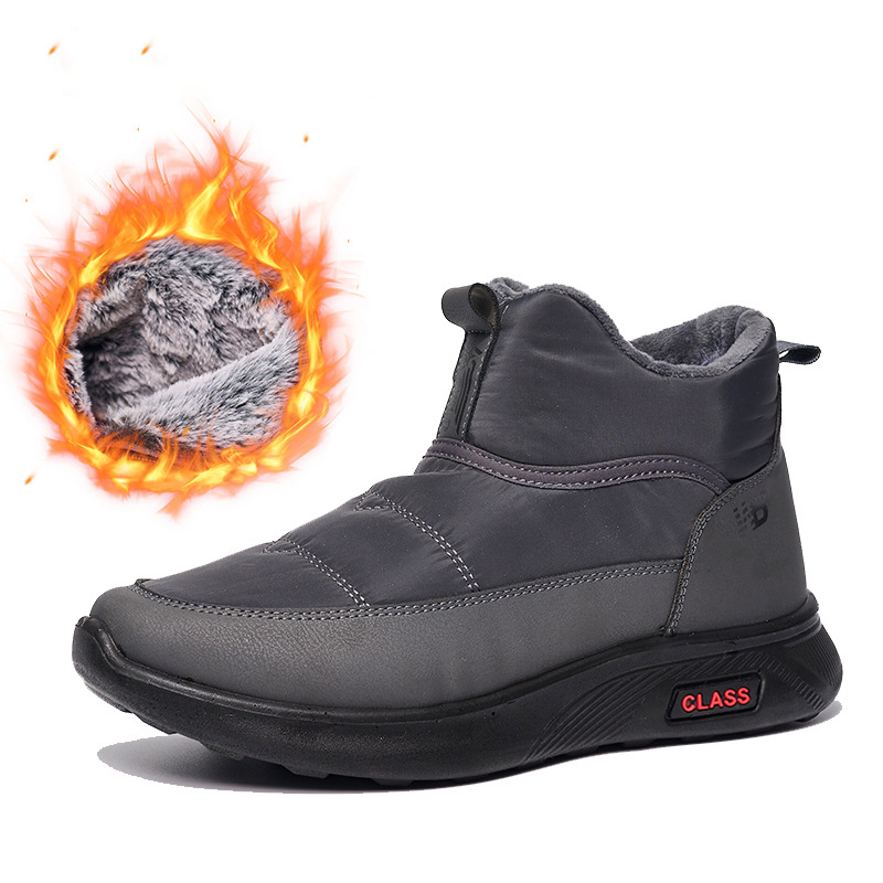 Foreign Trade Hot Sales Thick Snow Boots Men And Women Large Size Cold Region Warm Velvet Umbrella Cloth Snow Boots