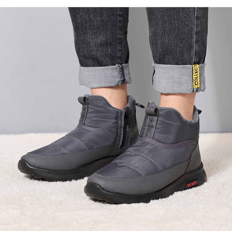 Foreign Trade Hot Sales Thick Snow Boots Men And Women Large Size Cold Region Warm Velvet Umbrella Cloth Snow Boots
