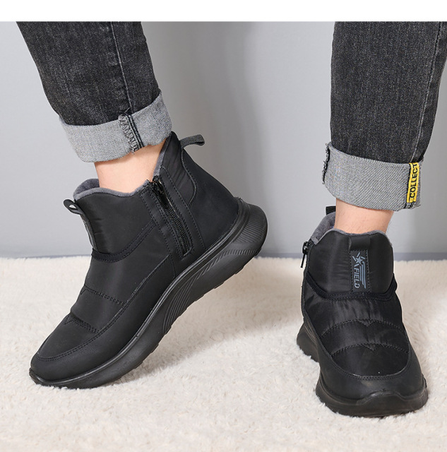 Foreign Trade Hot Sales Thick Snow Boots Men And Women Large Size Cold Region Warm Velvet Umbrella Cloth Snow Boots