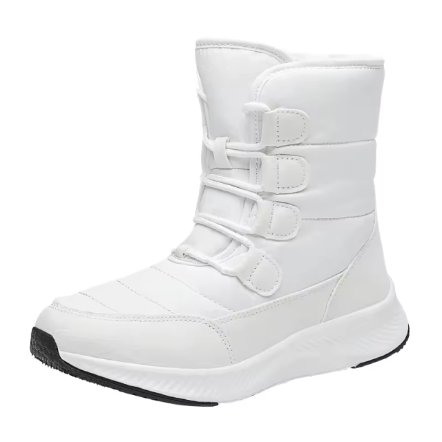 Wholesale Fashion Winter Outdoor Travel Waterproof Anti slip Thickened Warm High Top Mid length Snow Boots For Women