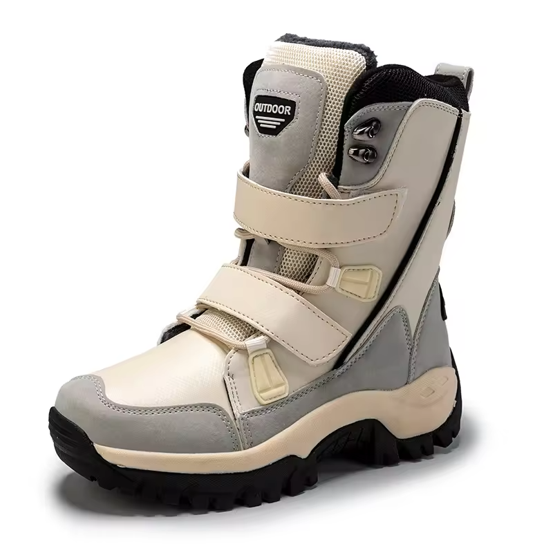 Wholesale Fashion Winter Outdoor Travel Anti Slip Thickened Warm High Top Mid Length Snow Boots For Women