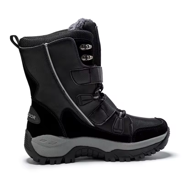 Wholesale Fashion Winter Outdoor Travel Anti Slip Thickened Warm High Top Mid Length Snow Boots For Women