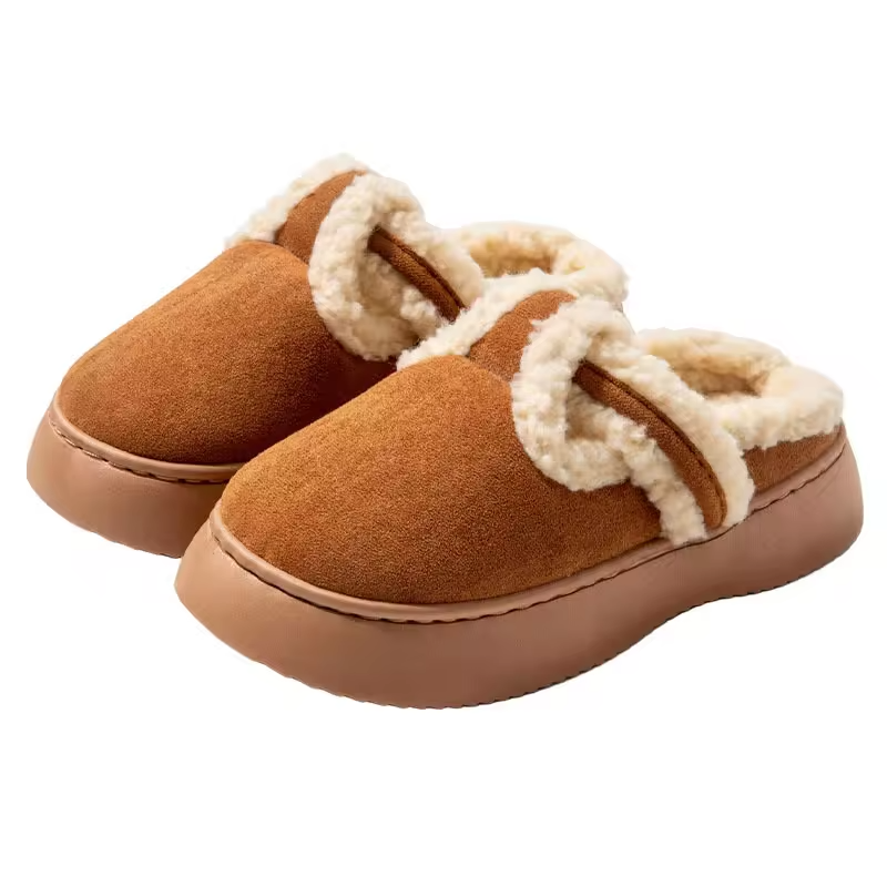 Wholesale Winter Hot Selling Fashion New Slippers Women Comfortable Warm Plush Indoor Household Slippers
