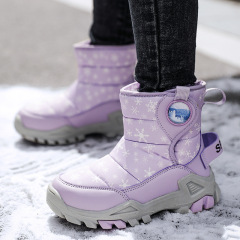 Wholesale Winter Outdoor Thickened Children's Boots Waterproof Windproof Hiking Boots For Boys And Girls