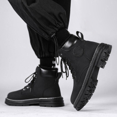 Wholesale Winter Outdoor Fashion Comfortable Non-slip Plush Martin Boots Thickened Travel Men's Snow Boots