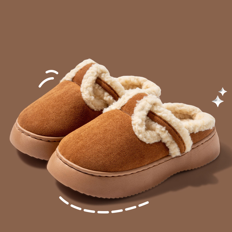 Wholesale Winter Hot Selling Fashion New Slippers Women Comfortable Warm Plush Indoor Household Slippers