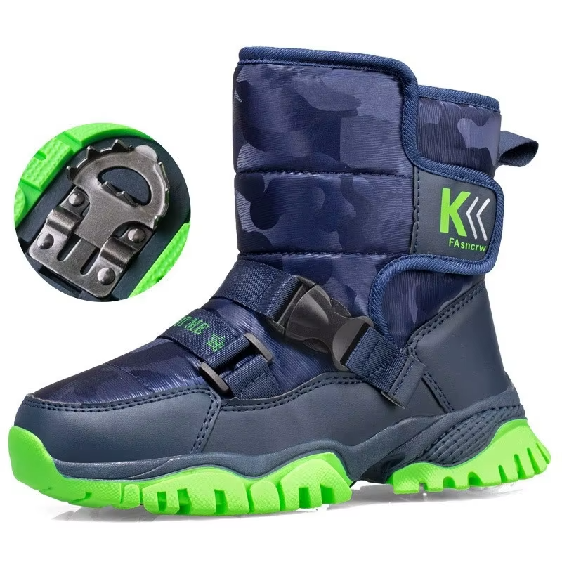 Wholesale Winter Thickened Warm Comfort Children's Boots Waterproof Windproof Snow Boots For Boys And Girls