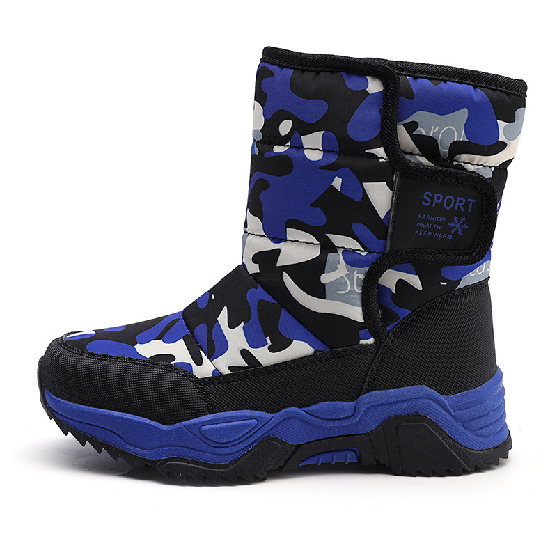 Wholesale Winter Thickened Warm Children's Boots Waterproof Windproof Hiking Boots For Boys And Girls