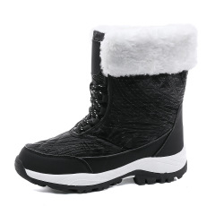 Wholesale Winter Fashion High Quality Outdoor Travel Waterproof Non-slip Thickened Medium Long Warm Snow Boots