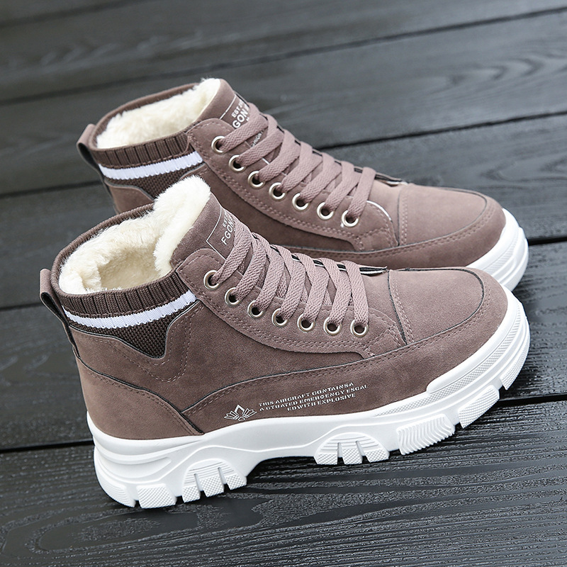 Wholesale Fashion New Winter Girls Warm Snow Boots Non-slip Comfortable Plush Winter Women's Shoes