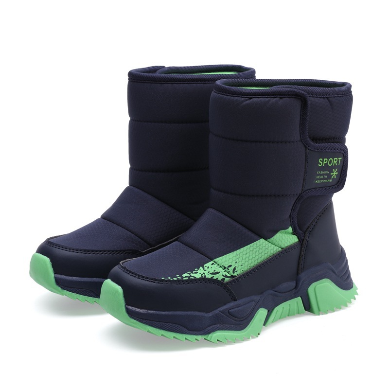 Wholesale Fashion Winter Thickened Warm Children's Boots Waterproof Non-slip Boys Snow Boots