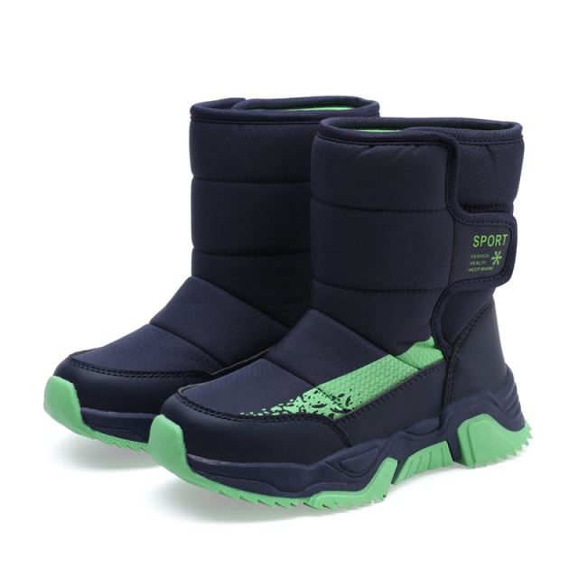 Wholesale Fashion Winter Thickened Warm Children's Boots Waterproof Non-slip Boys Snow Boots