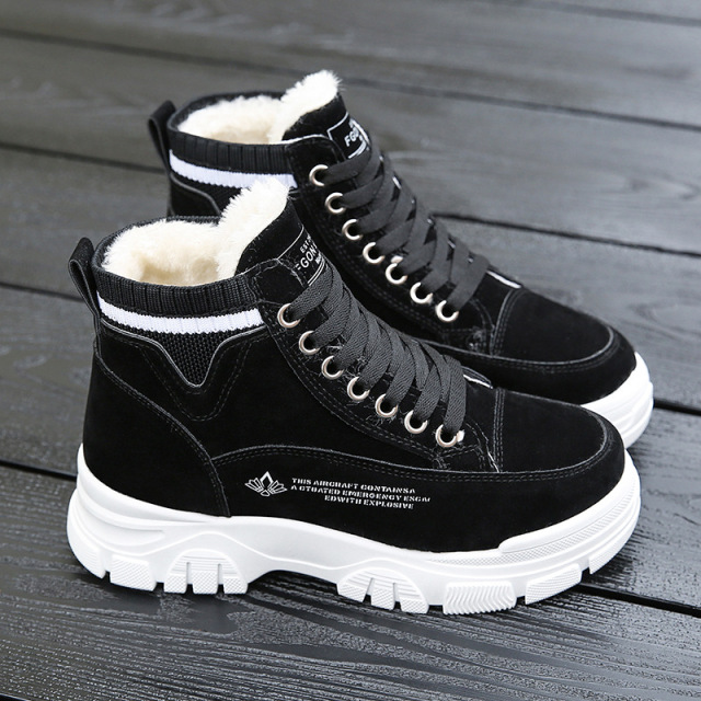 Wholesale Fashion New Winter Girls Warm Snow Boots Non-slip Comfortable Plush Winter Women's Shoes