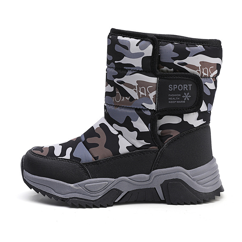 Wholesale Winter Thickened Warm Children's Boots Waterproof Windproof Hiking Boots For Boys And Girls