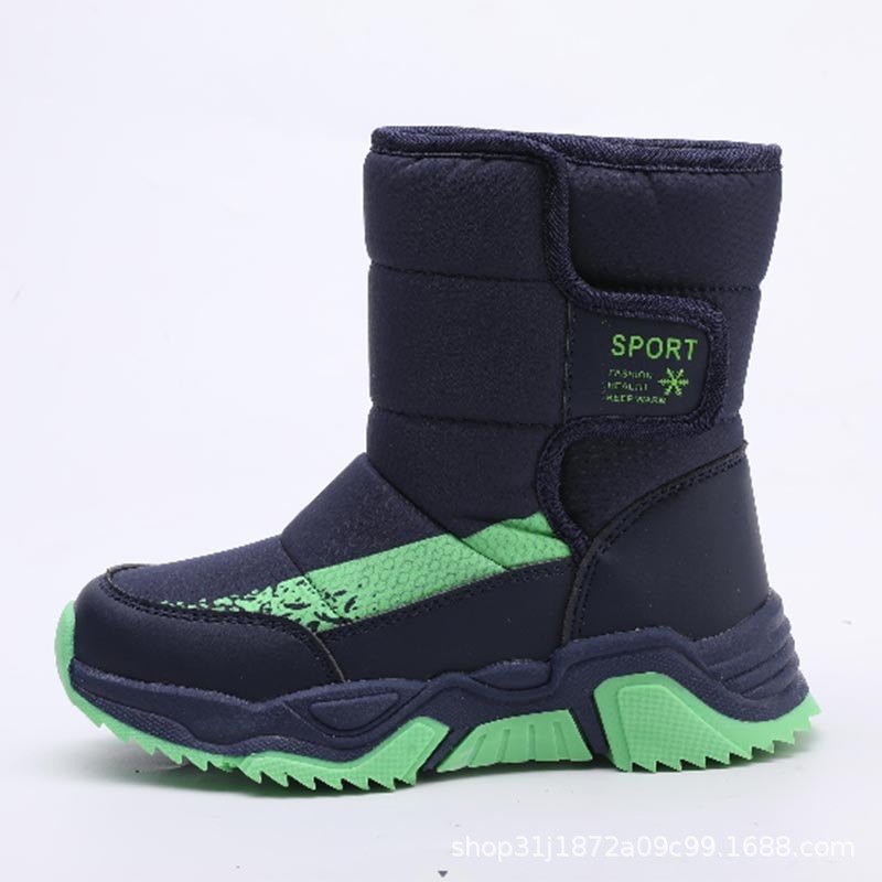 Wholesale Winter Thickened Warm Children's Boots Waterproof Windproof Hiking Boots For Boys And Girls