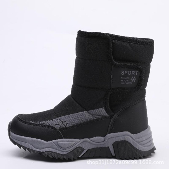 Wholesale Winter Thickened Warm Children's Boots Waterproof Windproof Hiking Boots For Boys And Girls