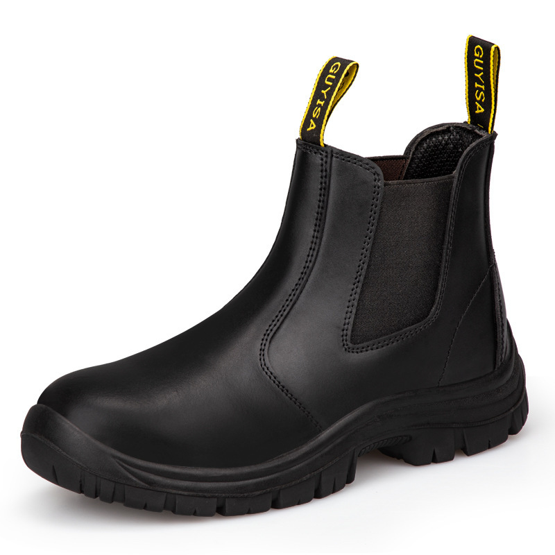 Wholesale Fashion Steel Toe Anti Static Safety Martin Boots Outdoor Work Large Size 47 Steel Plate Safety Boots