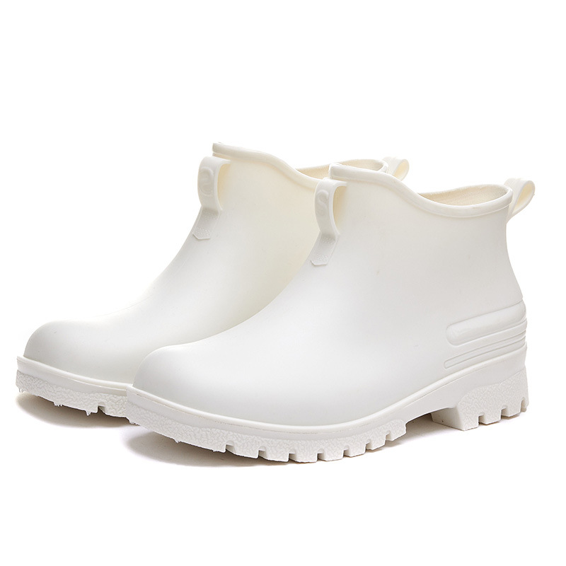 Fashion PVC Rain Boots Versatile Couples Non-slip Rain Boots Platform Comfortable Non-slip Kitchen Shoes Garden Shoes