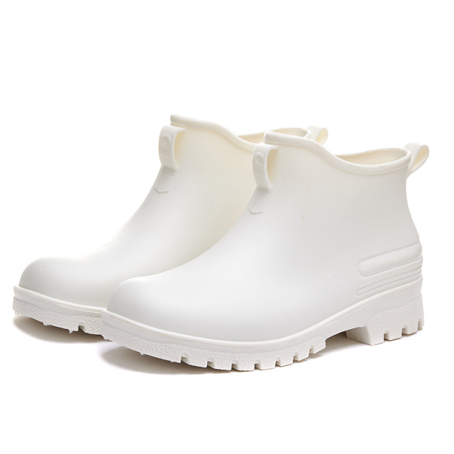 Fashion PVC Rain Boots Versatile Couples Non-slip Rain Boots Platform Comfortable Non-slip Kitchen Shoes Garden Shoes