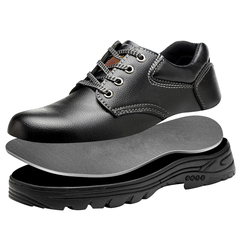 Construction Waterproof Anti Smashing Anti Stabbing Comfortable Steel Toe Safety Protection Men's Work Shoes Wholesale