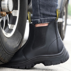 Wholesale Fashion Steel Toe Anti Static Safety Martin Boots Outdoor Work Large Size 47 Steel Plate Safety Boots