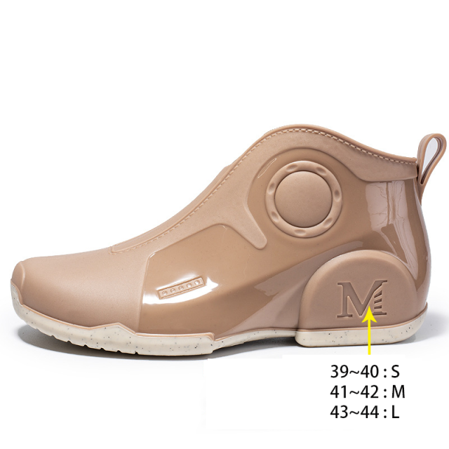 Fashion Rain Shoes For Men Thick Soled Rain Boots Non-slip Pvc Kitchen Shoes Outdoor Waterproof Car Wash Shoes For Men