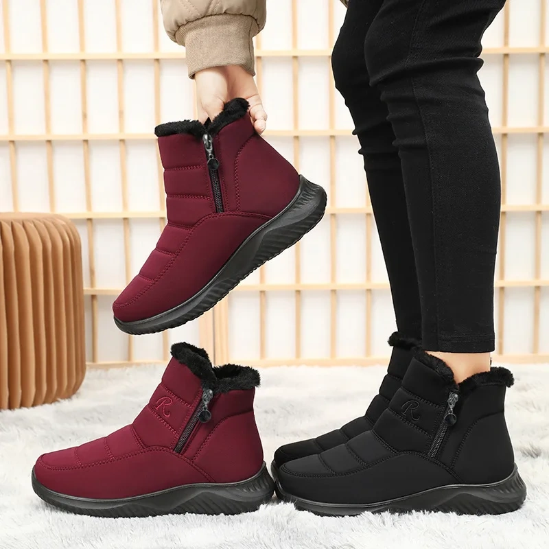 Wholesale Fashion New High Quality Waterproof Comfortable Winter Women's Boots Unisex Non-slip Warm Trend Snow Boots