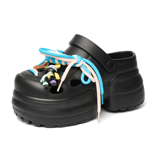 Hot Selling Sandals Mules With Decorations Anti-slip And Fashionable Hard-wearing And Slip Resistant Women Platform Clogs