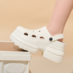 Wholesale Hot Selling Height Increasing Breathable Lightweight Beach Sandals Platform Eva Garden Shoes Comfortable Outdoor Clogs