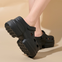 Wholesale Hot Selling Height Increasing Breathable Lightweight Beach Sandals Platform Eva Garden Shoes Comfortable Outdoor Clogs