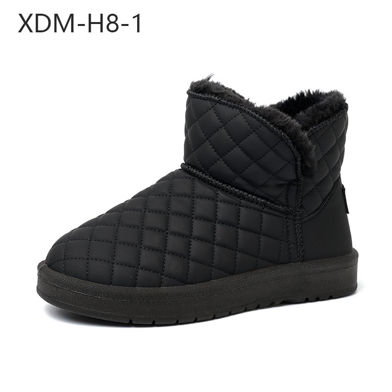 Best-selling Classic Style Wool Boots Wholesale Pu Upper Thin Sole Thick Sole Winter Outdoor Snow Boots For Women