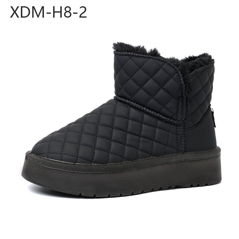 Best-selling Classic Style Wool Boots Wholesale Pu Upper Thin Sole Thick Sole Winter Outdoor Snow Boots For Women
