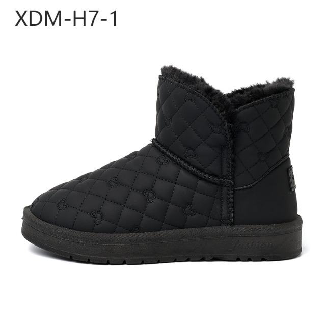 Best-selling Classic Style Wool Boots Wholesale Pu Upper Thin Sole Thick Sole Winter Outdoor Snow Boots For Women