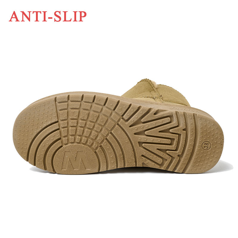 Winter Explosive Thermal Fashion Fur Snow Boots Wholesale Price Outdoor Waterproof Non-slip Suede Snow Boots For Women