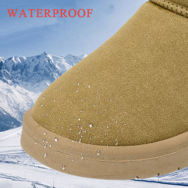 Winter Explosive Thermal Fashion Fur Snow Boots Wholesale Price Outdoor Waterproof Non-slip Suede Snow Boots For Women