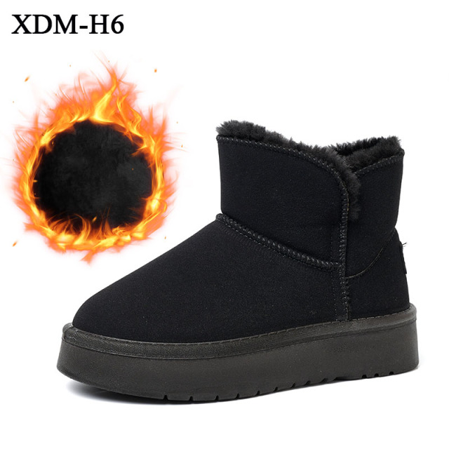 Winter Explosive Thermal Fashion Fur Snow Boots Wholesale Price Outdoor Waterproof Non-slip Suede Snow Boots For Women