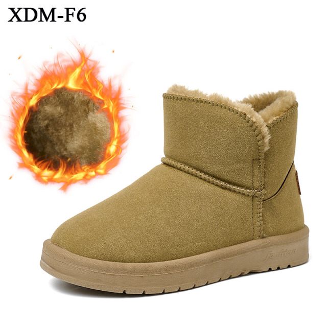 Winter Explosive Thermal Fashion Fur Snow Boots Wholesale Price Outdoor Waterproof Non-slip Suede Snow Boots For Women
