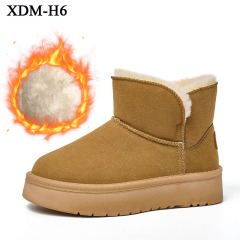 Winter Explosive Thermal Fashion Fur Snow Boots Wholesale Price Outdoor Waterproof Non-slip Suede Snow Boots For Women