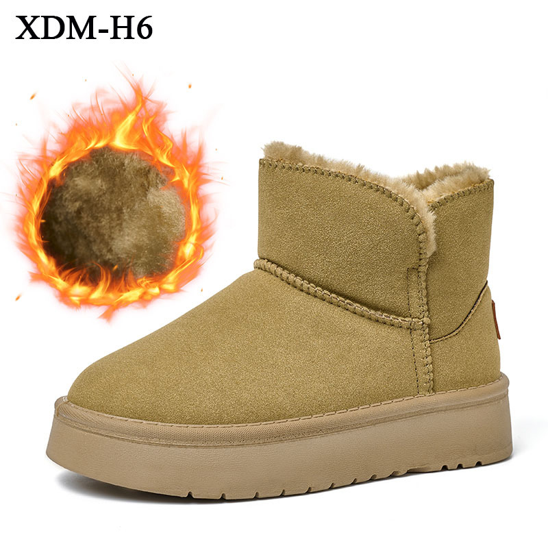 Winter Explosive Thermal Fashion Fur Snow Boots Wholesale Price Outdoor Waterproof Non-slip Suede Snow Boots For Women