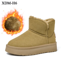 Winter Explosive Thermal Fashion Fur Snow Boots Wholesale Price Outdoor Waterproof Non-slip Suede Snow Boots For Women