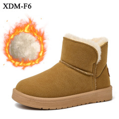Winter Explosive Thermal Fashion Fur Snow Boots Wholesale Price Outdoor Waterproof Non-slip Suede Snow Boots For Women