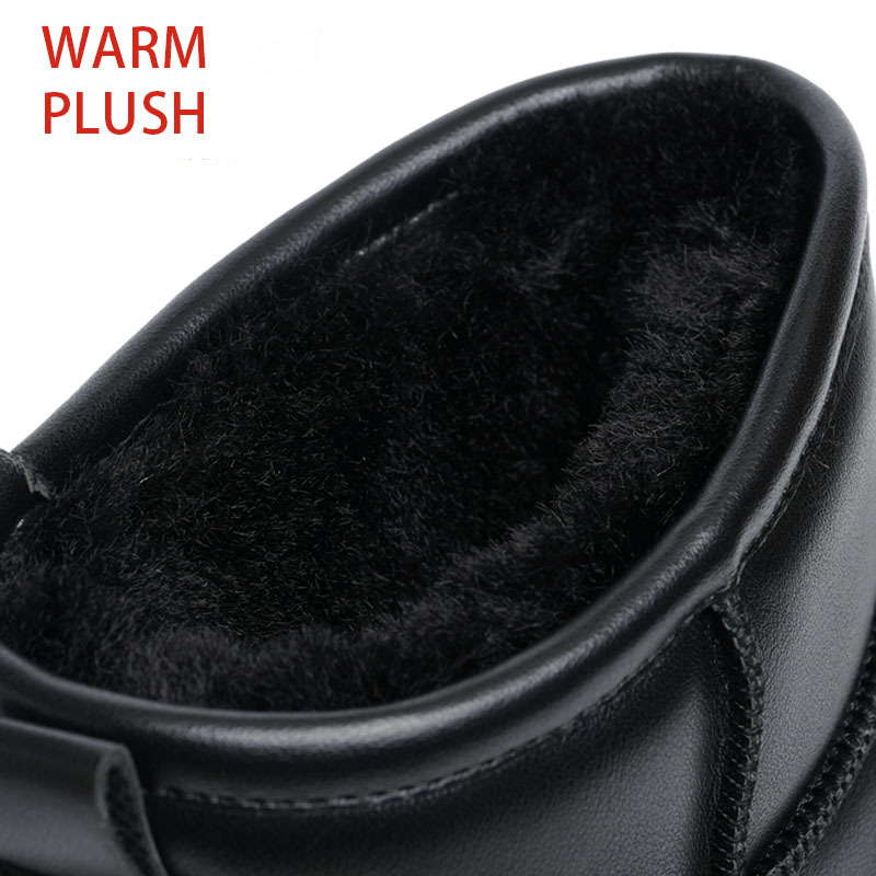 Manufacturers Direct Sales Of New Winter Snow Boots Wholesale Smooth Leather Thickened Plush Inner Snow Boots For Women