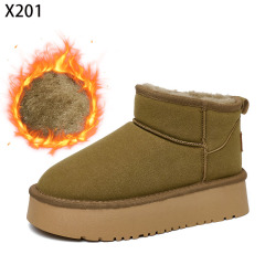 Bairuilun Winter Warm Women's Cotton Boots Factory Wholesale Classic Warm Plush Suede Upper Snow Boots For Women